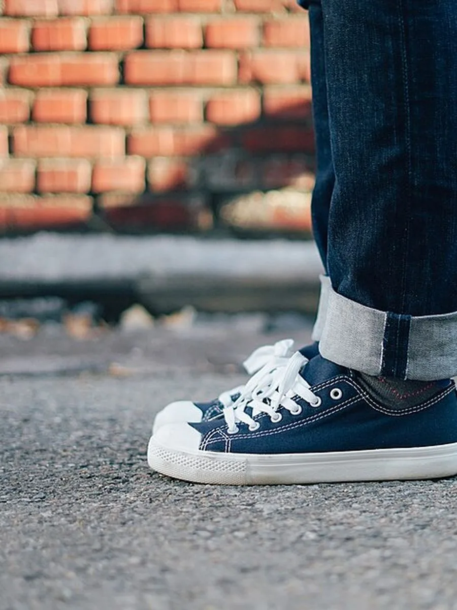 Kanvas Bilekli Sneaker, Lacivert